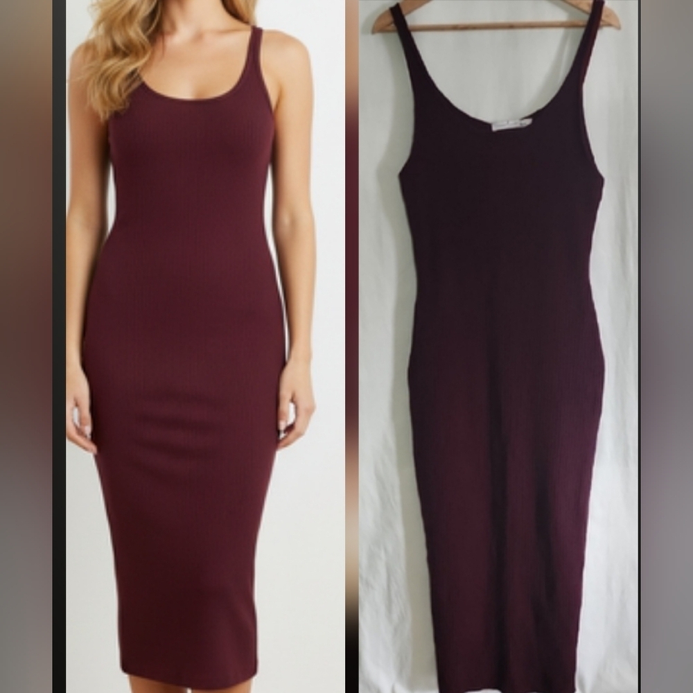 Chic Sleeveless Midi Dress in Deep Purple